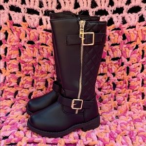 Brand new fab kids knee high boots size 8c